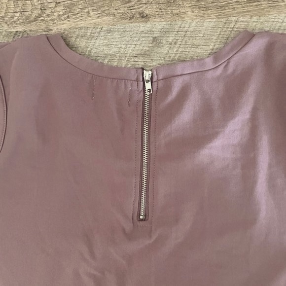 🌺 Glitz Mauve Cold Shoulder Cut Out Soft Mini Dress Juniors Size XL - Picture 4 of 8